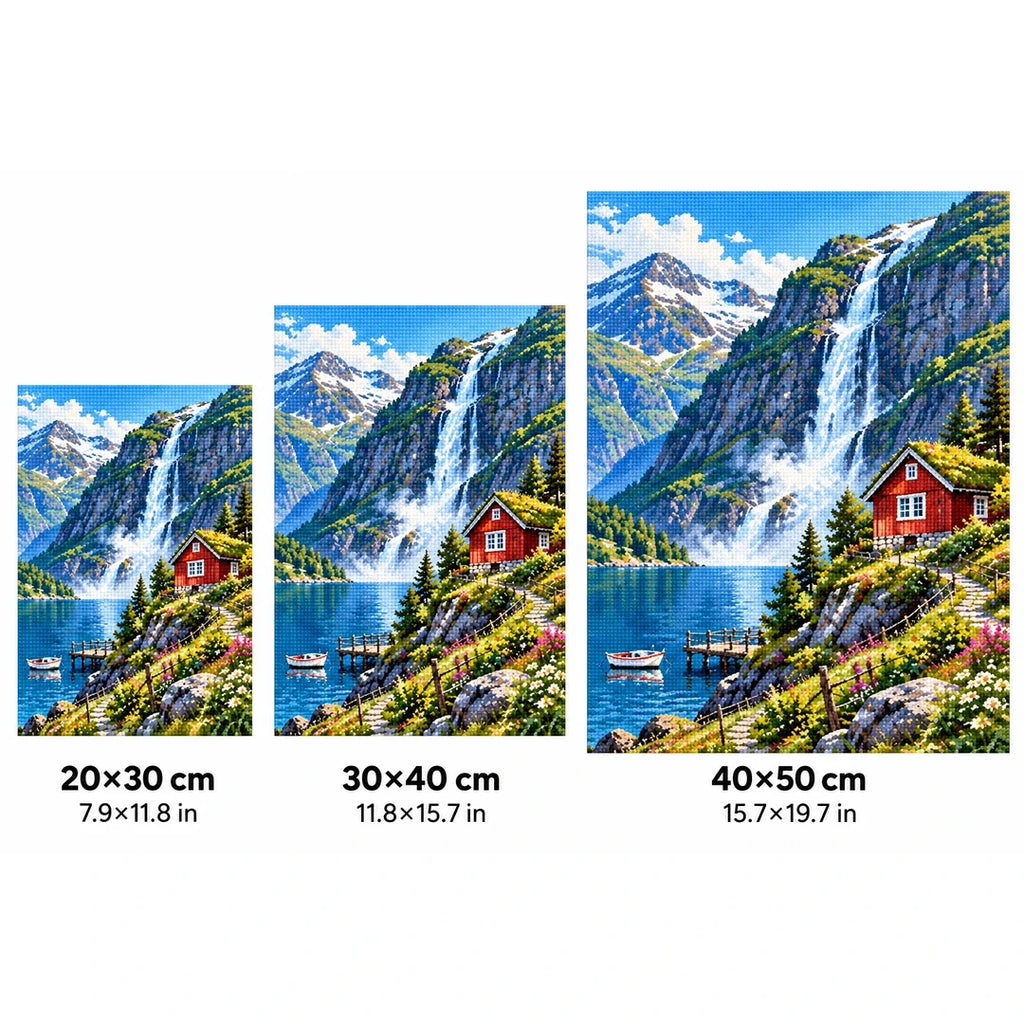 Norwegian Fjord Red Cabin size guide