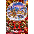Nutcracker Village Snow Globe — original artwork on a clean white background