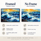 Ocean Wave Sunset Diamond Painting Kit diamond painting No Frame and Framed options