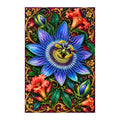 Original white-background artwork of Passionflower Jewel Vine