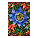 Original white-background artwork of Passionflower Jewel Vine