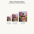 Size guide for Path Through Cherry Blossoms Diamond Painting Kit