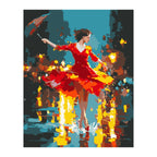 Flamenco Dancer Reflections completed artwork on a clean white background