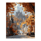 Autumn Castle Street completed artwork on a clean white background