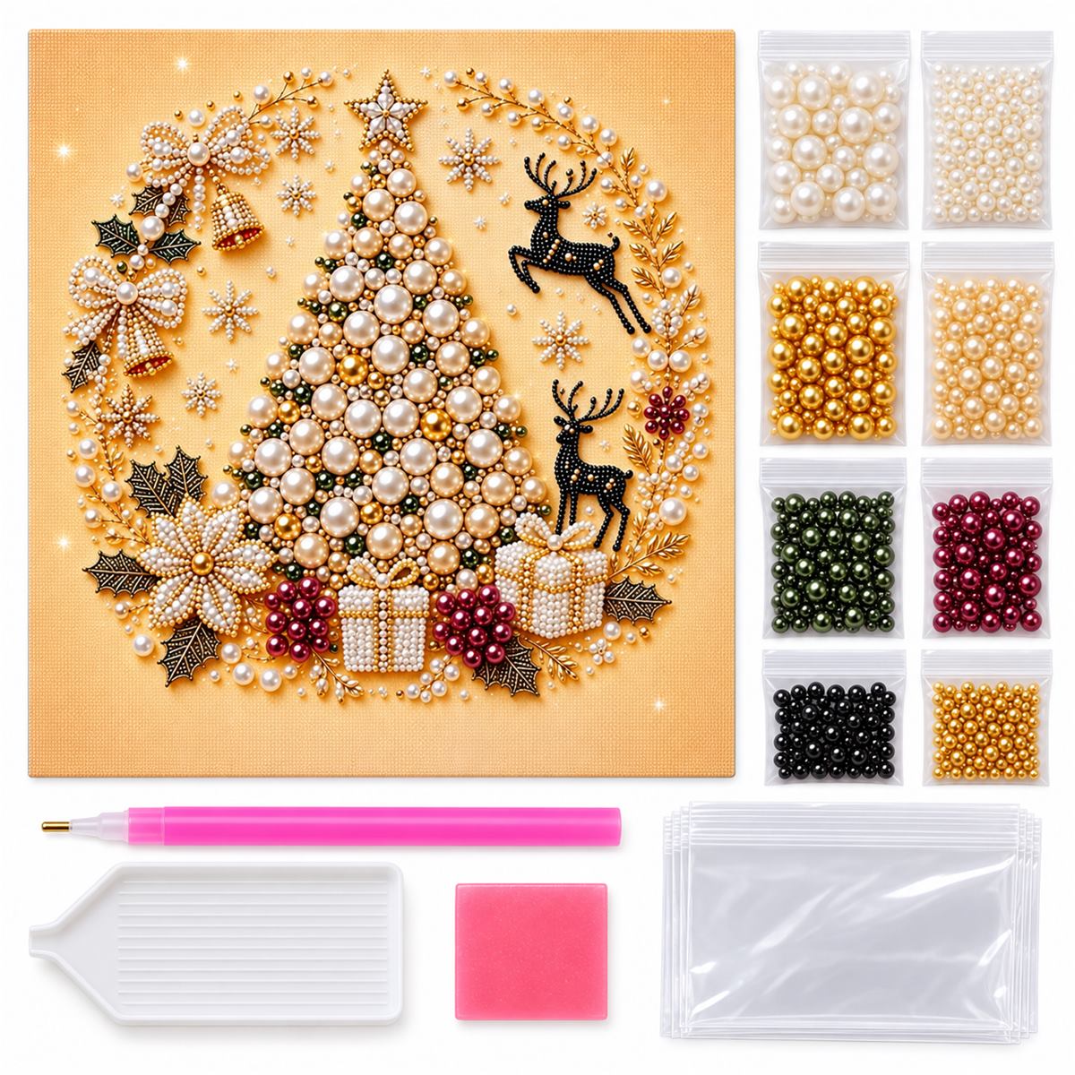 Pearl Christmas Tree Reindeer — kit image