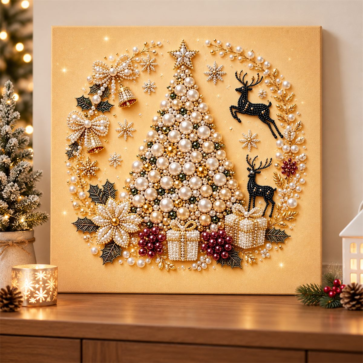 Pearl Christmas Tree Reindeer — room image