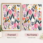 Pink Tulip Meadow Diamond Painting Kit lifestyle scene