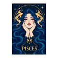 Original white-background artwork of Pisces Twin Fish Dream