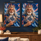 Framed and no-frame style comparison — ocean guardian and twin fish