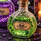 Poison Potion Bottles Pearl Diamond Painting Kit detail image