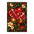 Original white-background artwork of Pomegranate and Copper Bowl