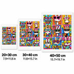 Pop Art Bunny Grid size guide
