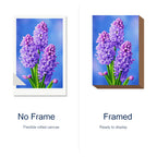 Purple Hyacinths Diamond Painting Kit frame view