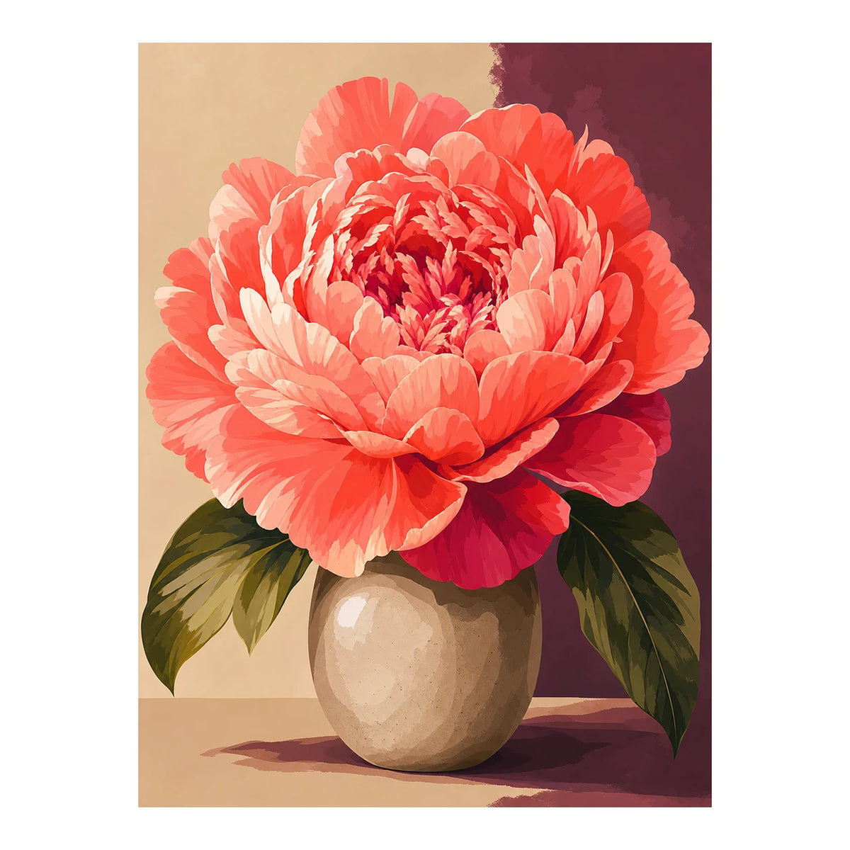 Original artwork for Radiant Coral Bloom