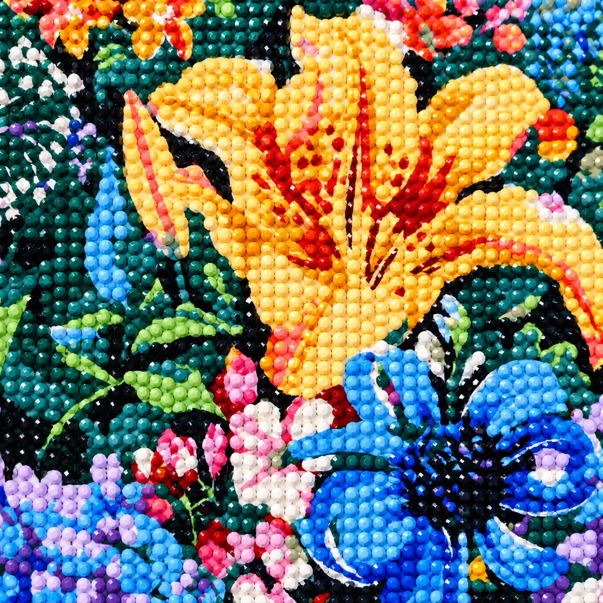 Close-up diamond drill detail of Garden Radiance