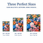 20 × 30 cm, 30 × 40 cm and 40 × 50 cm size chart for Garden Radiance