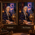 Framed and no-frame Raven Astronomer designs shown side by side.