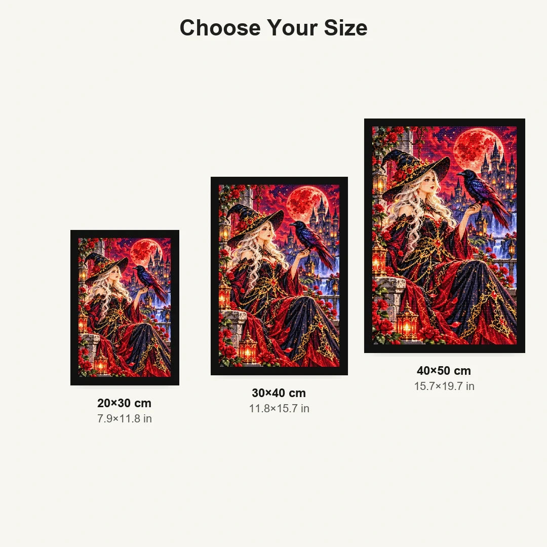 Raven Sorceress Crimson Moon size comparison