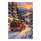 Original Red Truck artwork on a white background.