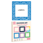 Blue 30PCS diamond art release paper