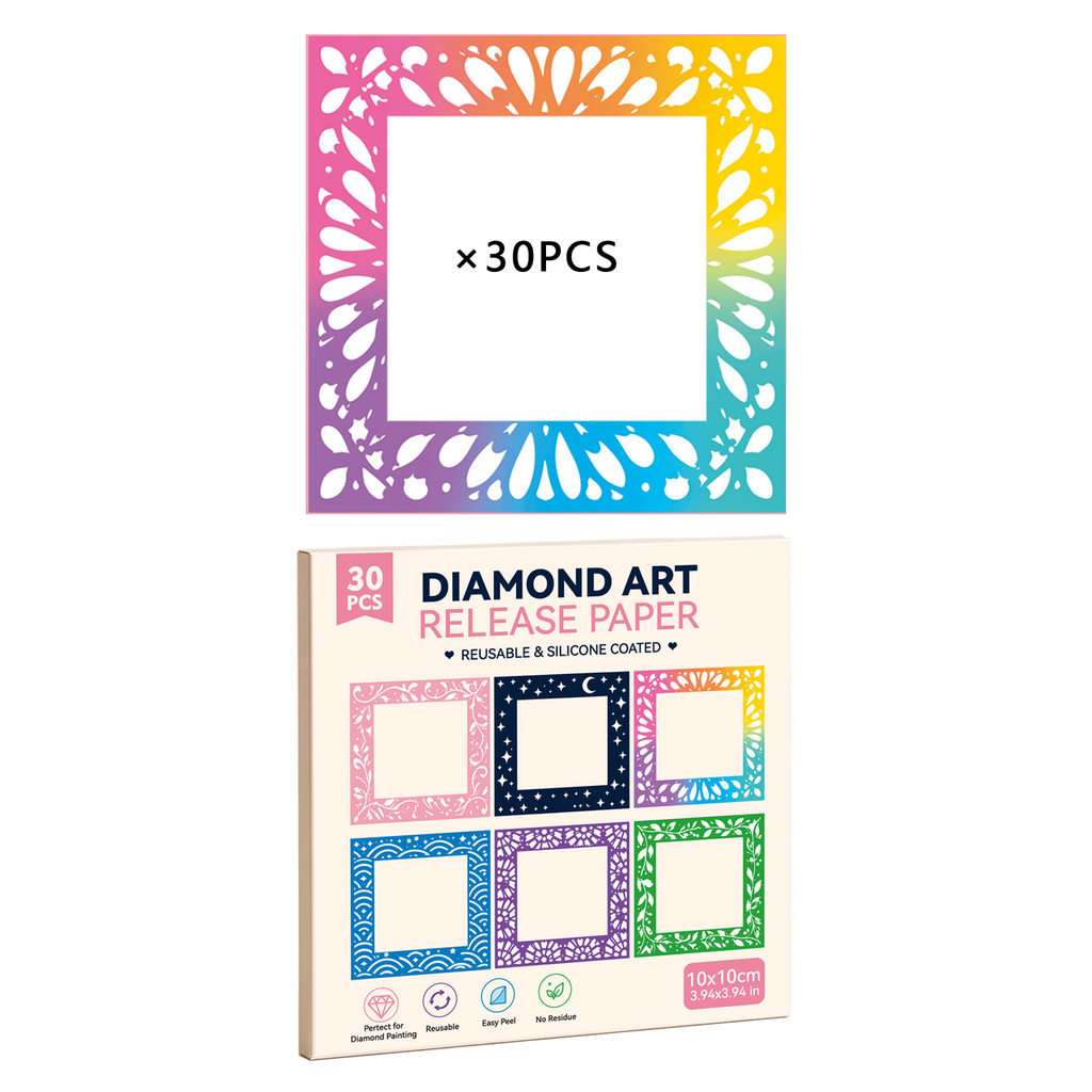 Multicolor 30PCS diamond art release paper