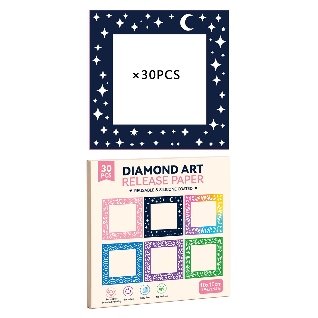 Navy blue 30PCS diamond art release paper