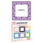 Purple 30PCS diamond art release paper