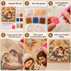 Holy Family Nativity Pearl Diamond Painting Kit tutorial image