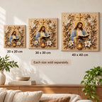Jesus Reading Pearl Diamond Painting Kit size image