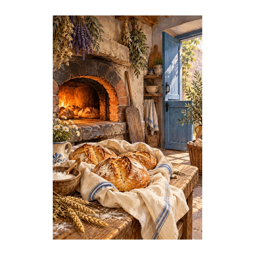 Rustic Bread Oven Door — original artwork on a clean white background