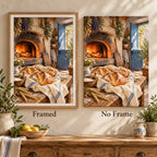 Rustic Bread Oven Door — No Frame and Framed style comparison