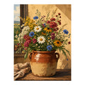 Original artwork for Rustic Cottage Wildflowers