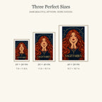 Sagittarius Archer Star diamond painting in 20 by 30, 30 by 40, and 40 by 50 centimeter sizes