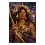 Original white-background artwork — star archer