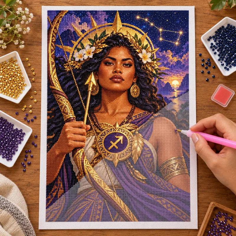 DIY process with drills being placed — star archer