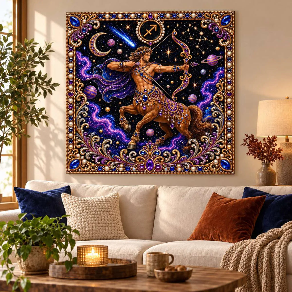sagittarius pearl artwork shown as a home display example