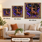 sagittarius artwork size comparison for 20, 30 and 40 cm options; each sold separately