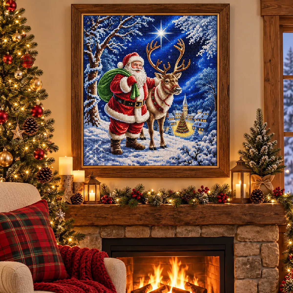 Home decor scene for Santa Beneath The Guiding Star