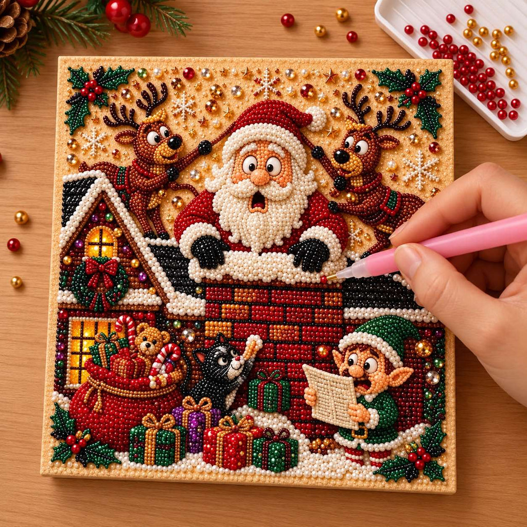 Santa Chimney Holiday Helpers — process image