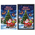 Santa Christmas Tree Diamond Painting Kit frame comparison