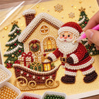 Santa Cottage Gift Sleigh — process image