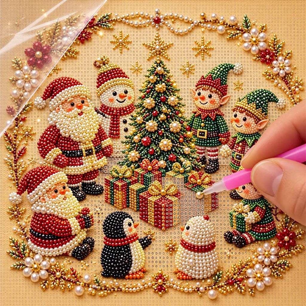 Santa Elves Christmas Tree Party — process image