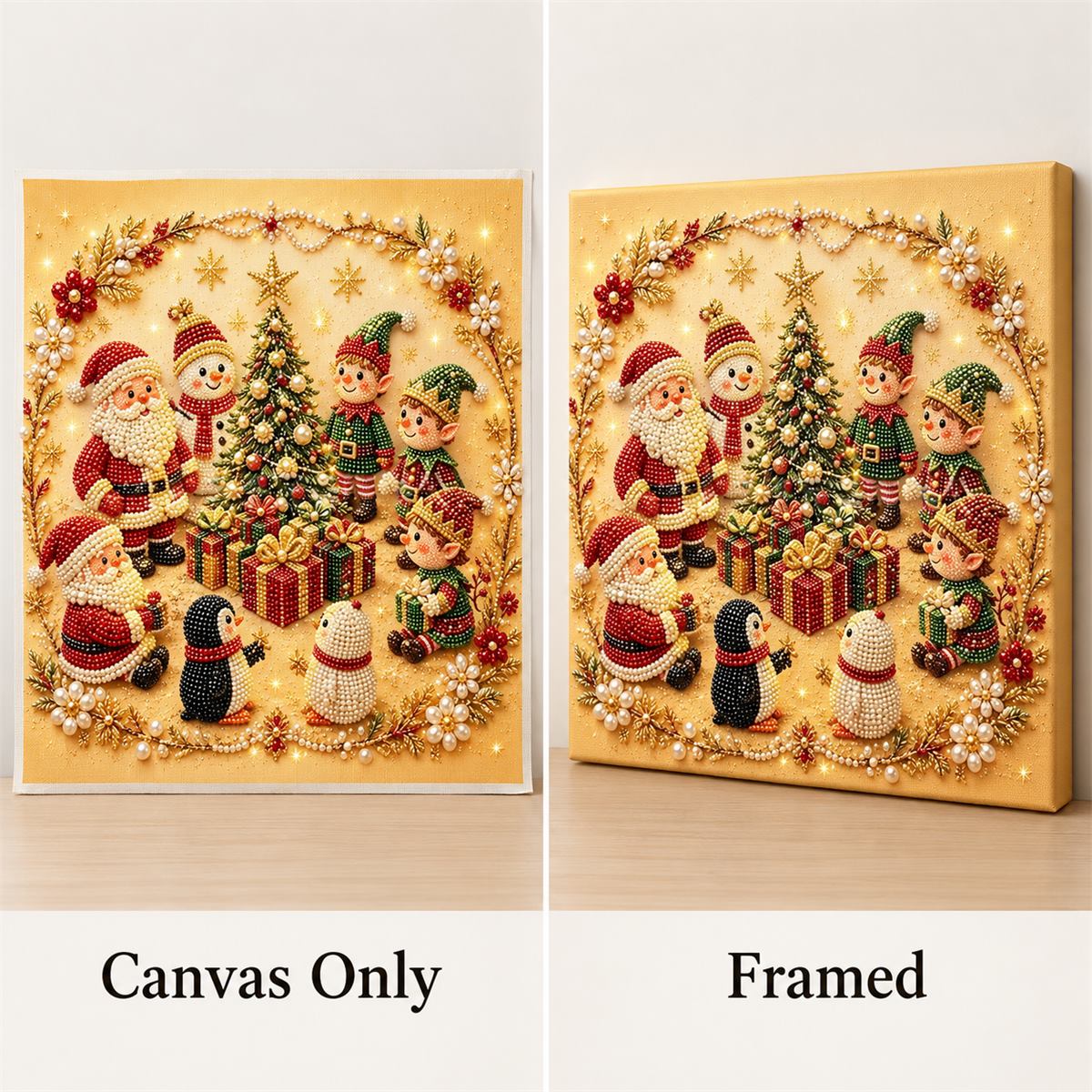 Santa Elves Christmas Tree Party — style image
