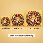 Santa Elves Christmas Wreath — size image