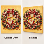 Santa Elves Christmas Wreath — style image