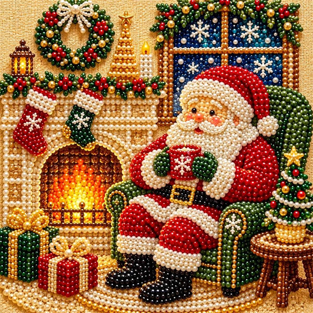 Santa Fireplace Cocoa — detail image