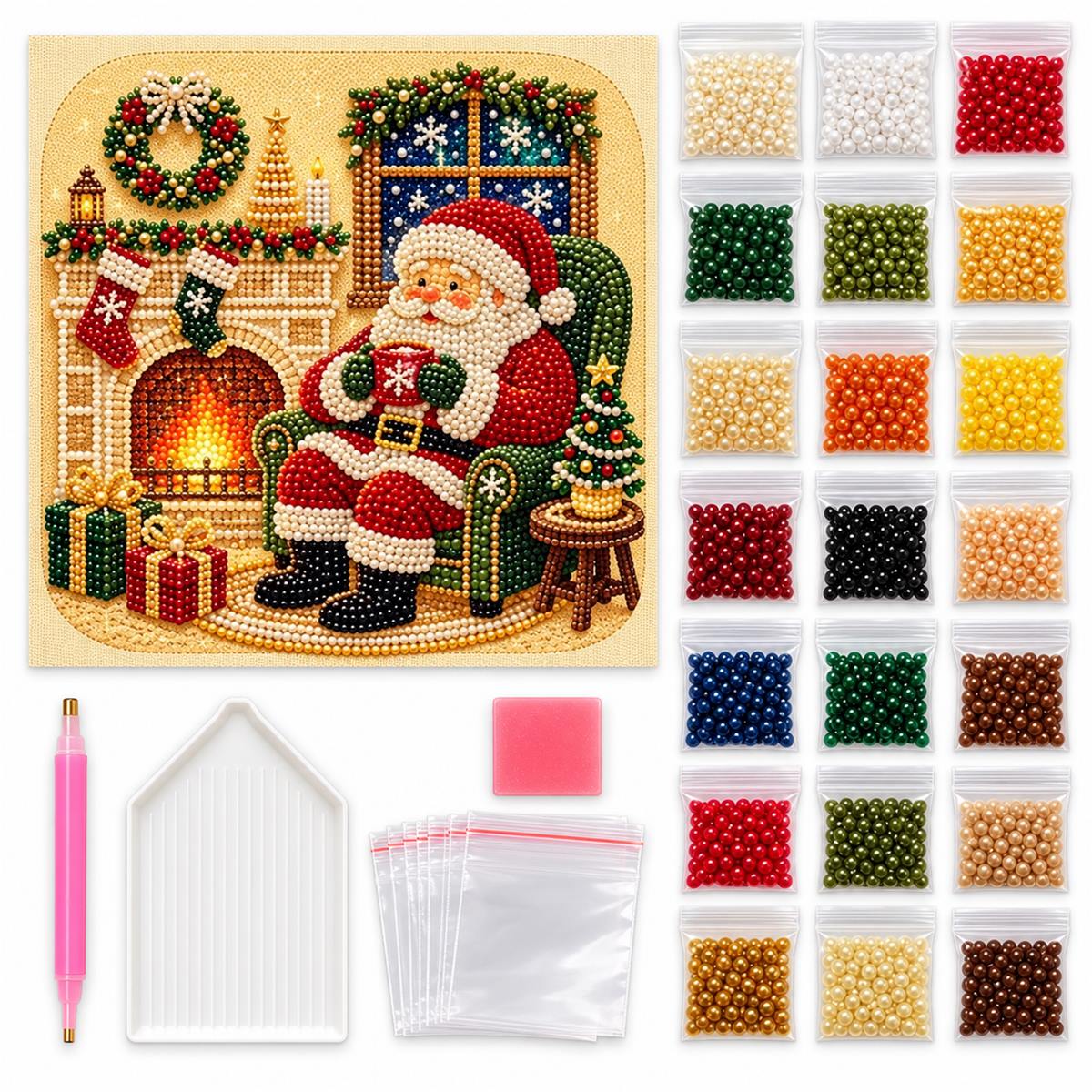 Santa Fireplace Cocoa — kit image
