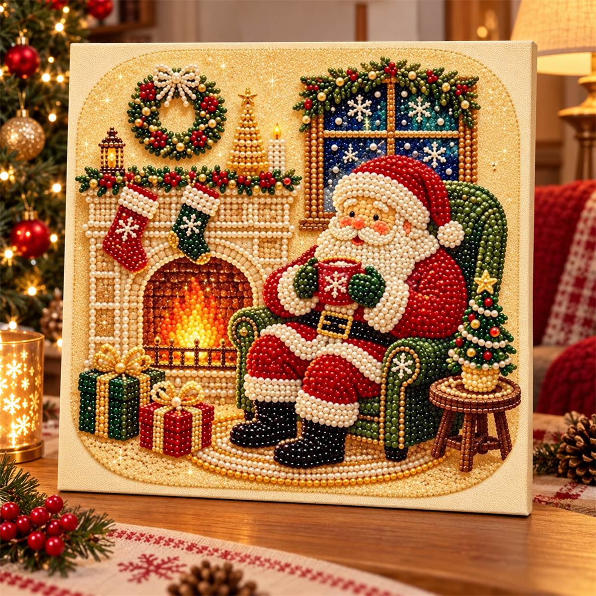 Santa Fireplace Cocoa — room image