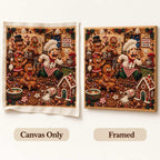Santa Gingerbread Kitchen Pearl Diamond Painting Kit style
