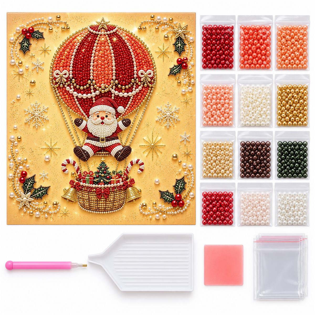 Santa Hot Air Balloon — kit image